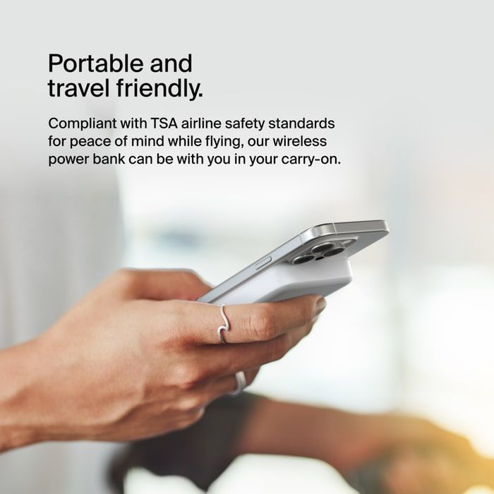 Батарея универсальная Belkin 10000mAh MagSafe Wireless Qi2 White (BPD008BTWH) изображение 8