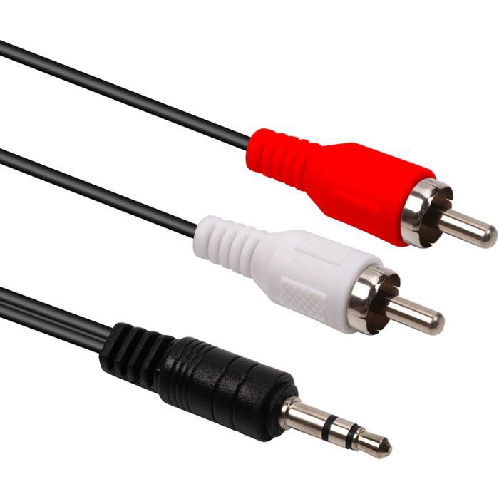 Кабель мультимедийный 3.5mm M to 2xRCA M 2.5m PowerPlant (CA914326)