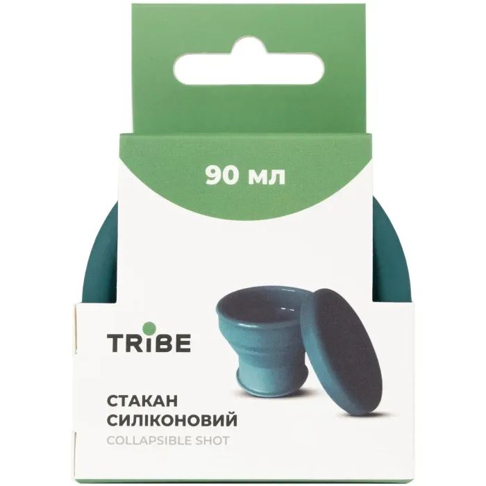 Чашка туристична Tribe Collapsible Shot 90 мл з кришкою, ocean (T-FF-0030-ocean) зображення 4