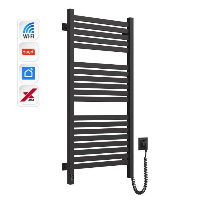 Сушарка для рушників Navin Авангард Х 1000х480 Wi-Fi правобічна чорний муар (12-272055-4810) зображення 3