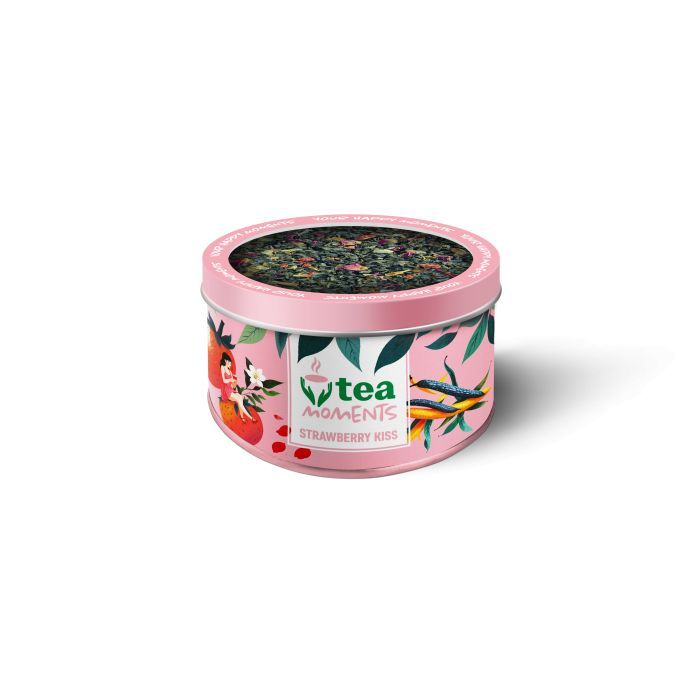 Чай Tea Moments Strawberry Kiss зеленый листовой 30 г (tm.06980)