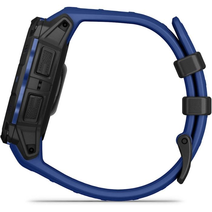 Смарт-часы Garmin Instinct 3, 45mm, AMOLED, Black with Bolt Blue Band, GPS смарт-годинник (010-02936-03) изображение 5