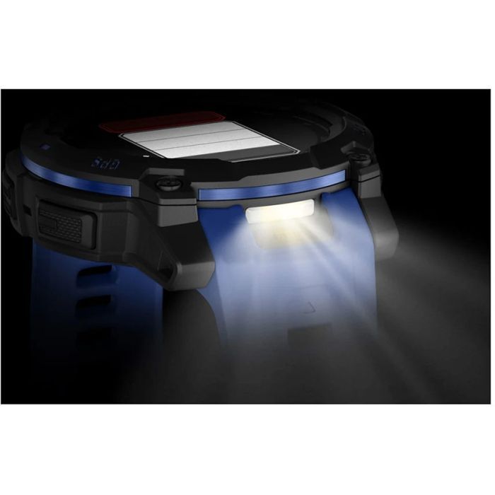 Смарт-часы Garmin Instinct 3, 45mm, AMOLED, Black with Bolt Blue Band, GPS смарт-годинник (010-02936-03) изображение 8