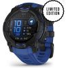 Смарт-часы Garmin Instinct 3, 45mm, AMOLED, Black with Bolt Blue Band, GPS смарт-годинник (010-02936-03)