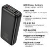 Батарея універсальна HOCO 30000mAh Apollo PD/65W QC/3.0 Black (DB81 / 714720) зображення 5