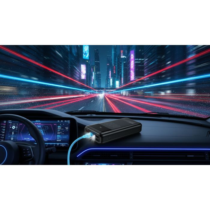 Батарея універсальна HOCO 30000mAh Apollo PD/65W QC/3.0 Black (DB81 / 714720) зображення 7