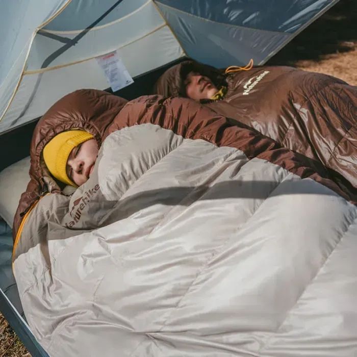 Спальный мешок Naturehike з натуральним пухом Snowbird CNK2550WS014, M, коричневий 400 г (6927595784495) изображение 2