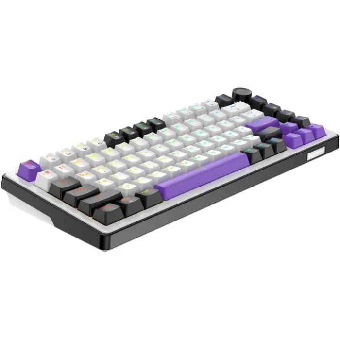 Клавиатура Hator Hellyberry HK75 Mechanical Linear RGB USB UA White/Violet (HK75) изображение 4