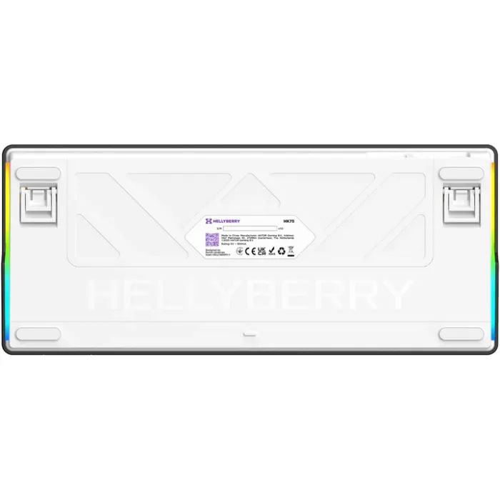 Клавиатура Hator Hellyberry HK75 Mechanical Linear RGB USB UA White/Violet (HK75) изображение 7