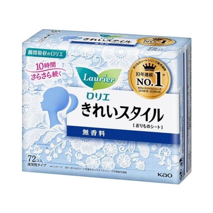 Ежедневные прокладки Kao Laurier Kirei Без запаха 72 шт (4901301306210)