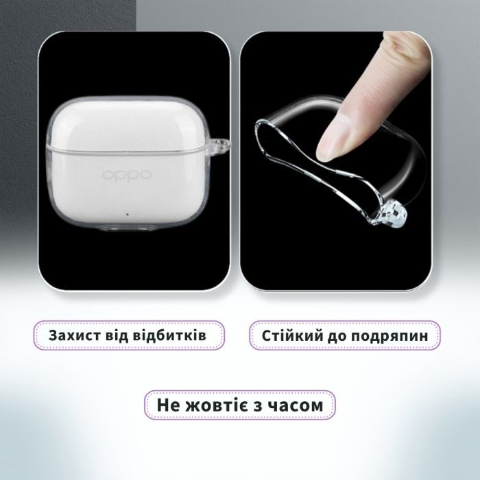 Чехол для наушников BeCover для OPPO Enco Buds 3 Pro Transparent (714838) изображение 4