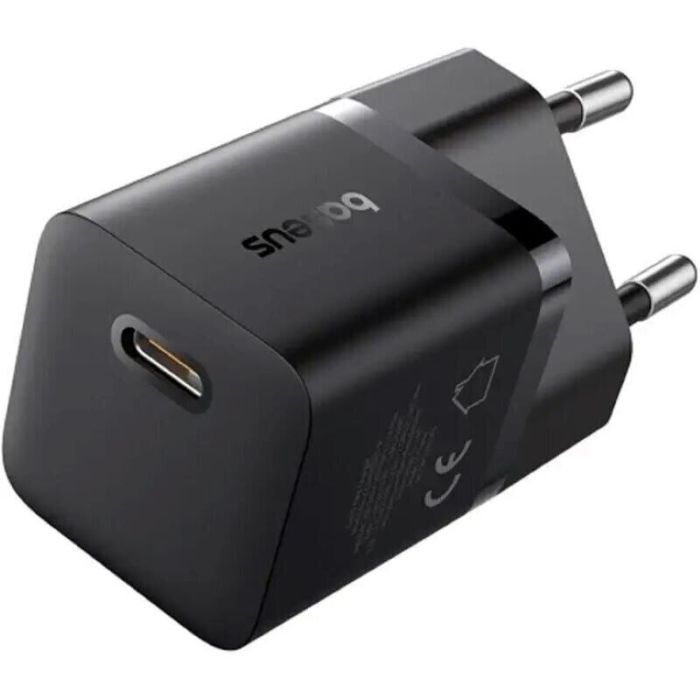 Зарядний пристрій Baseus 1xUSB-C 25W GaN5 black (P10110909113-00)
