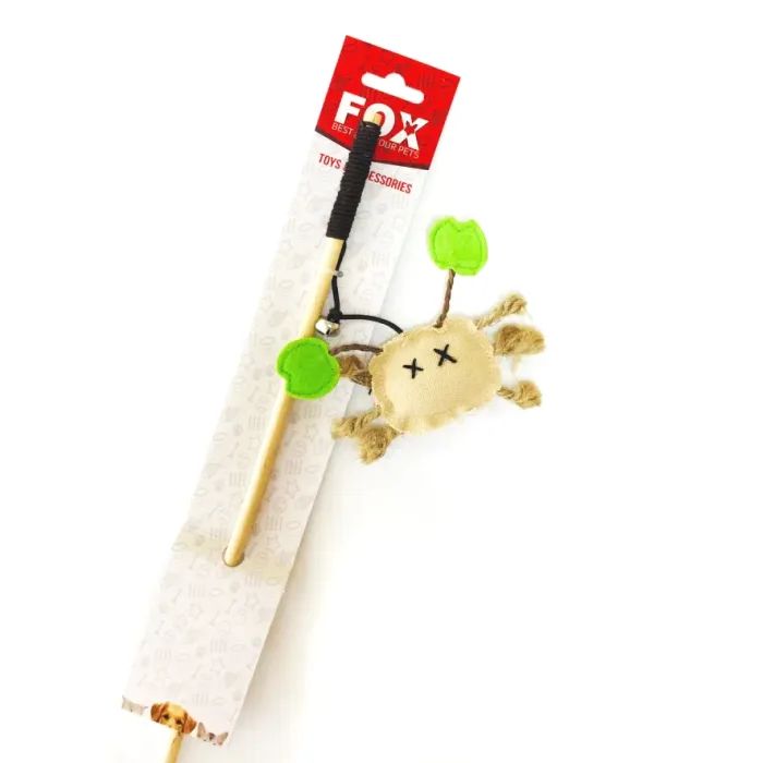 Іграшка для котів "FOX" Вудка-дражнилка ECO "Краб" (6912102124666)