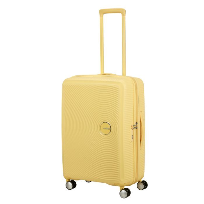 Чемодан American Tourister Soundbox 71.5/81 л пастельно-жовта (32G*16002)