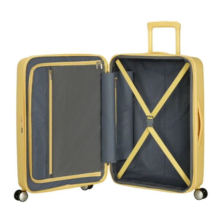 Чемодан American Tourister Soundbox 71.5/81 л пастельно-жовта (32G*16002) изображение 8