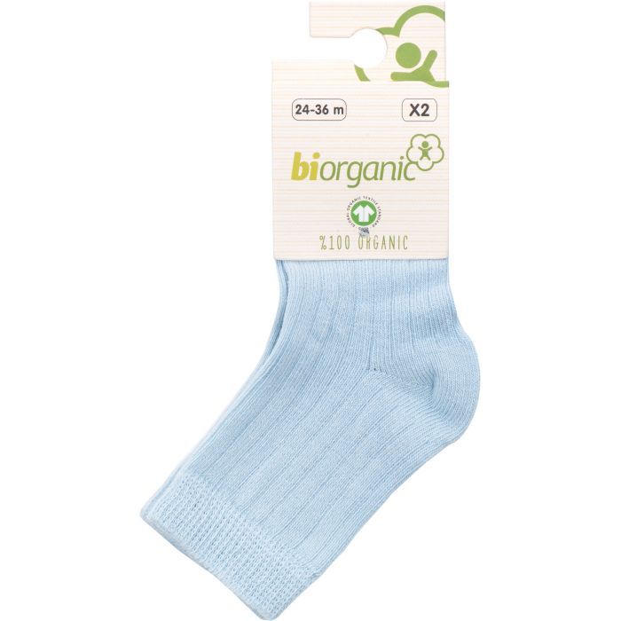 Носки детские Bibaby однотонные (68345-24-36-whiteblue)