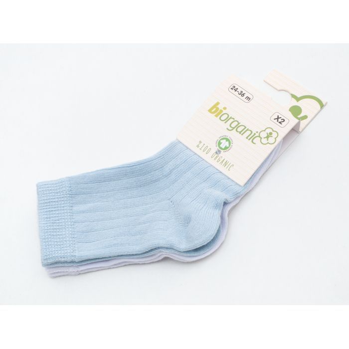 Носки детские Bibaby однотонные (68345-24-36-whiteblue) изображение 2