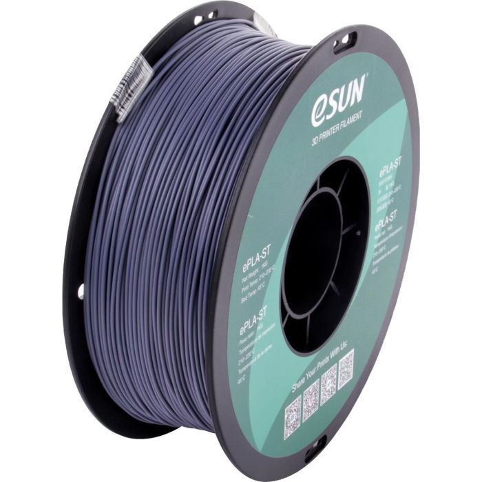 Пластик для 3D-принтера eSUN ePLA-ST 1кг, 1.75мм, GREY (EPLA-ST175H1) изображение 2