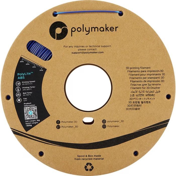 Пластик для 3D-принтера Polymaker ABS POLYLITE 1,75mm 1kg ORANGE (PE01009) зображення 2
