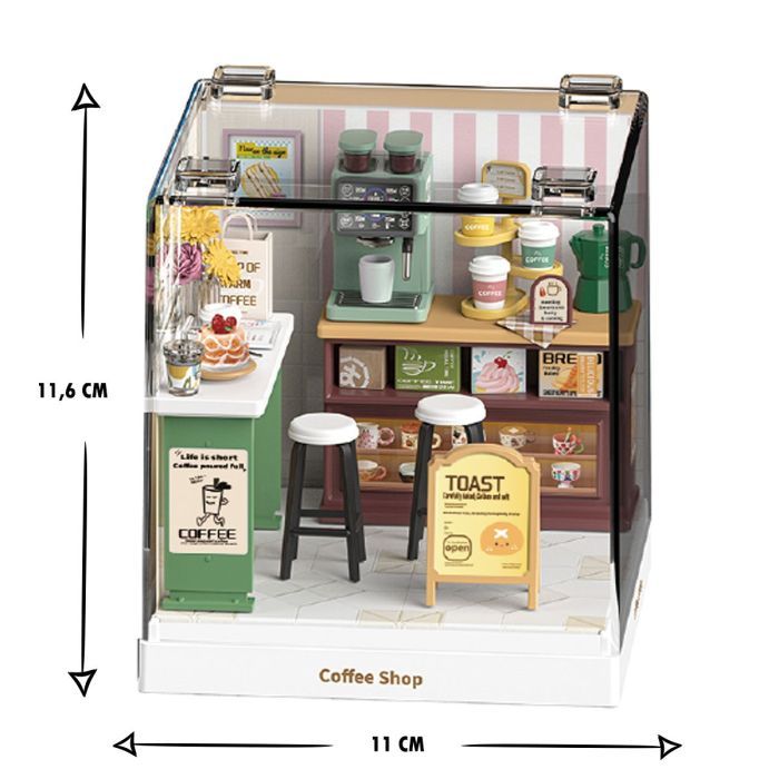 Конструктор Mini House румбокс серии Интерьер Мини – Кофейня (8034) изображение 3