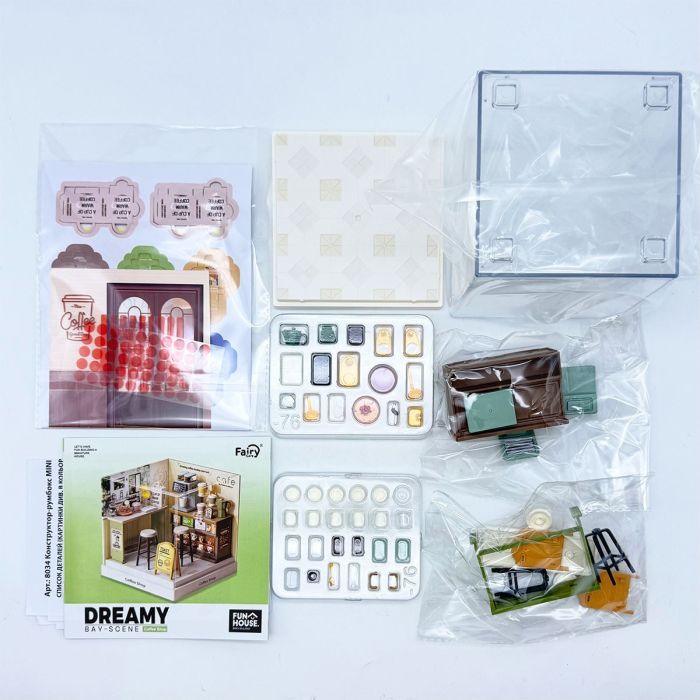 Конструктор Mini House румбокс серии Интерьер Мини – Кофейня (8034) изображение 4