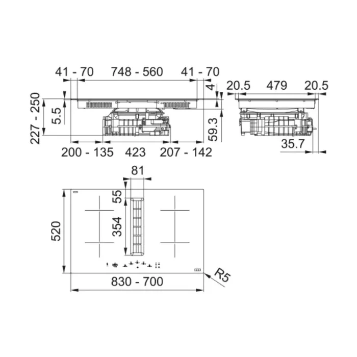 Варочная поверхность Franke Smart 2Gether FSM 7072 4RC R HI (340.0731.893) изображение 7