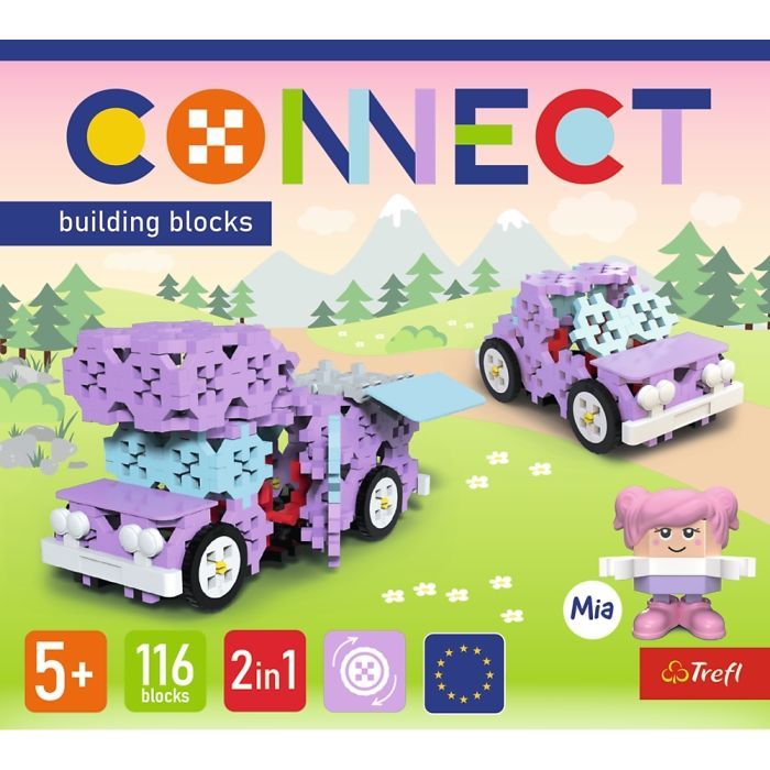 Конструктор Trefl Connect 2 в 1, 116 деталей (5900511619683) изображение 6