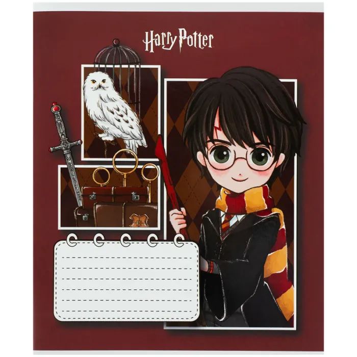 Тетрадь Kite Harry Potter, 12 листов, косая линия (HP26-235) изображение 2