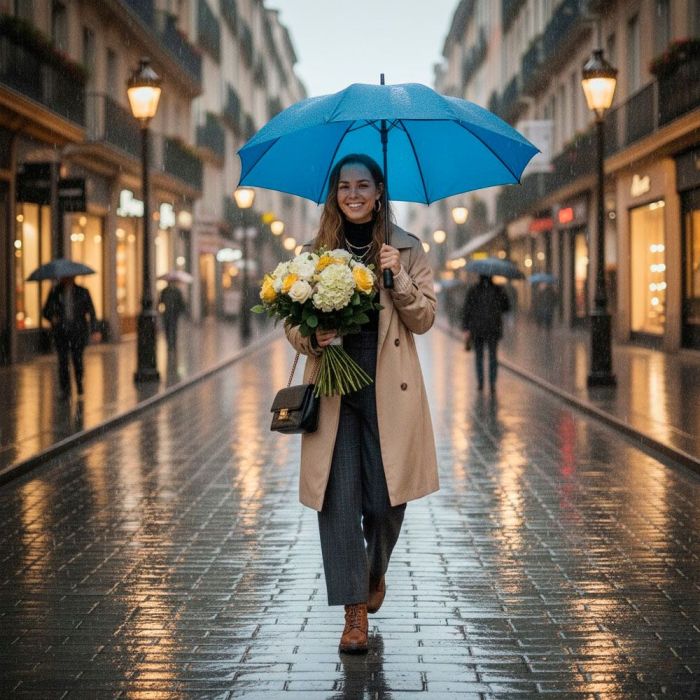 Зонт Perletti Golf XXL тростина, з системою антивітер, біла (P96020-04) изображение 7