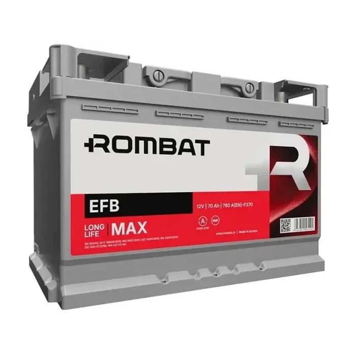 Аккумулятор автомобильный ROMBAT 6CT-70 (0) EFB Start-Stop F370