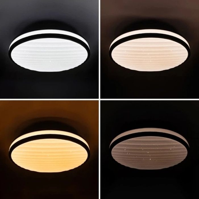 Светильник Vestum GRILL зоряне небо 72W 3000К- 6500К 5600Lm з пультом срібний (VS-81023) изображение 6