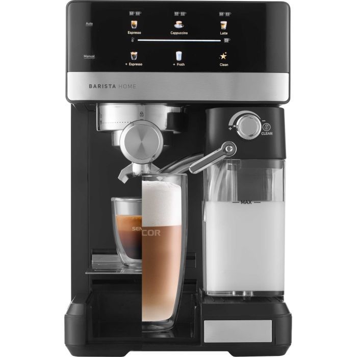 Рожковая кофеварка эспрессо Sencor SES4060BK изображение 10