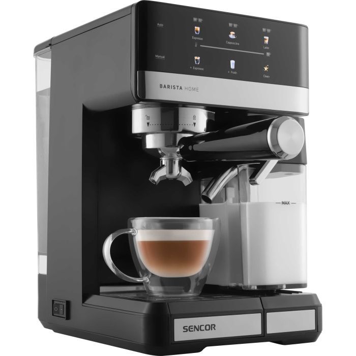 Рожковая кофеварка эспрессо Sencor SES4060BK изображение 5