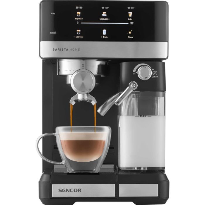 Рожковая кофеварка эспрессо Sencor SES4060BK изображение 7