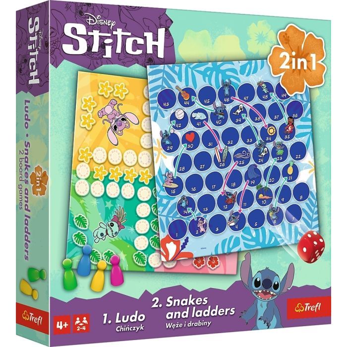 Настольная игра Trefl 2 в 1 Стич (5900511026566) изображение 4