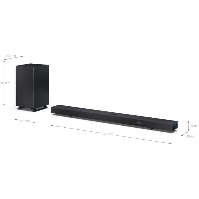 Акустическая система Sharp HT-SBW55121 Black (HT-SBW55121(BK)) изображение 10