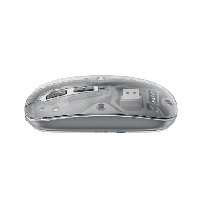 Мишка Havit MS62WB Pro Wireless Transparent Gray (6939119045128) зображення 2