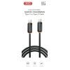 Дата кабель USB-C to USB-C 1.0m 27W black XO (XO-CB-300CC-BK) изображение 2