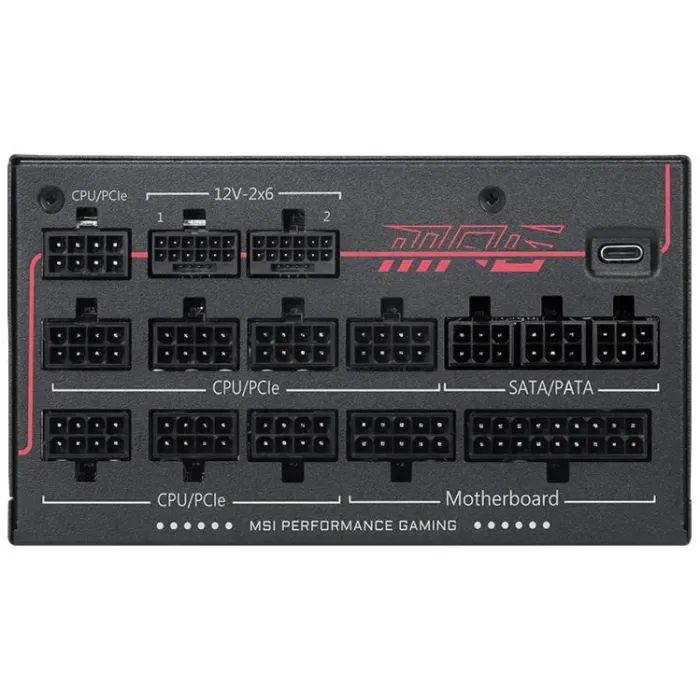 Блок питания MSI 1600W (MPG AI1600TS PCIE5) изображение 2