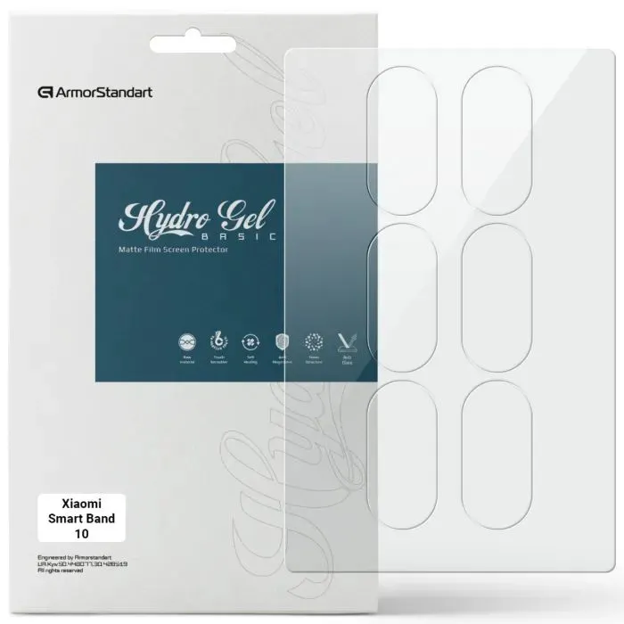 Пленка защитная Armorstandart Matte hydrogel Xiaomi Smart Band 10 6 pcs (ARM92131)