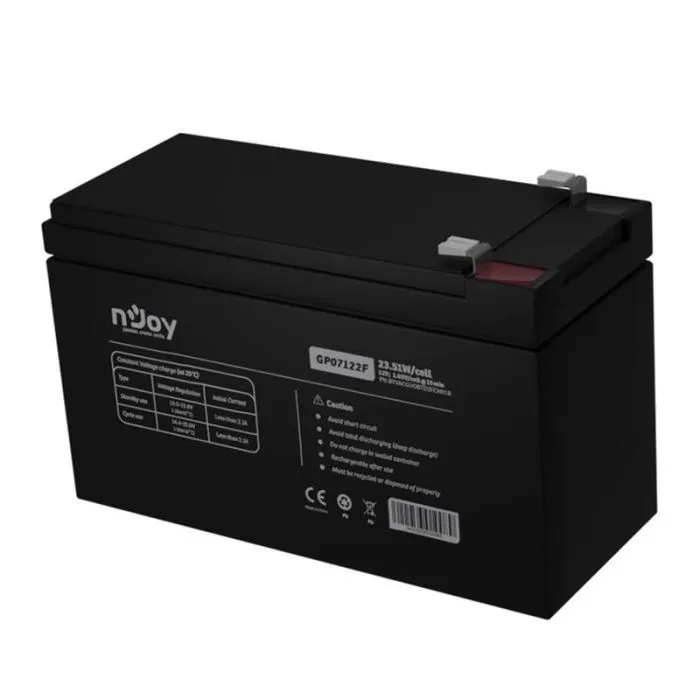 Батарея до ДБЖ nJoy 12V 7Ah (BTVACGUOBTD2FCN01B) AGM (GP07122F) зображення 5