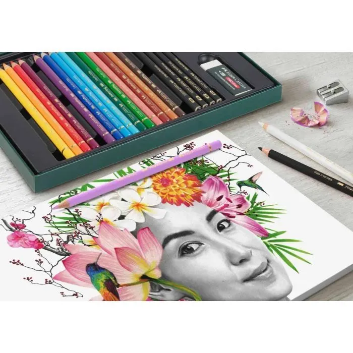 Художественный набор Faber-Castell POLYCHROMOS 32 кольора з аксесуарами, 210053 (32669) изображение 5