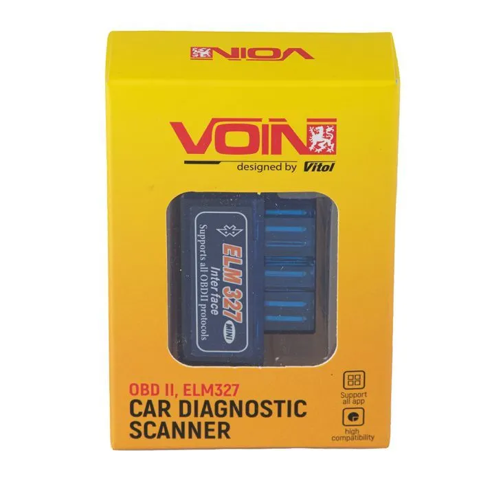 Автосканер VOIN ELM-32721, OBD II, ELM327, v2.1 (ELM-32721) зображення 3