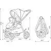 Коляска Kidilo 2в1 Haolaifu H3 Beige бежева (692870766409) (1195569) изображение 29