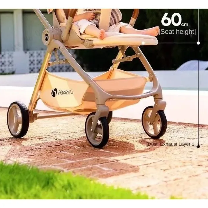 Коляска Kidilo 2в1 Haolaifu H3 Beige бежева (692870766409) (1195569) изображение 41