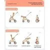 Коляска Kidilo 2в1 Haolaifu H3 Beige бежева (692870766409) (1195569) изображение 7