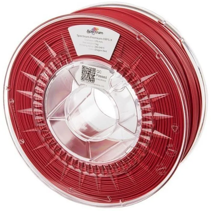 Пластик для 3D-принтера Spectrum HIPS-X 1.75mm 1kg Red, Dragon (80077)
