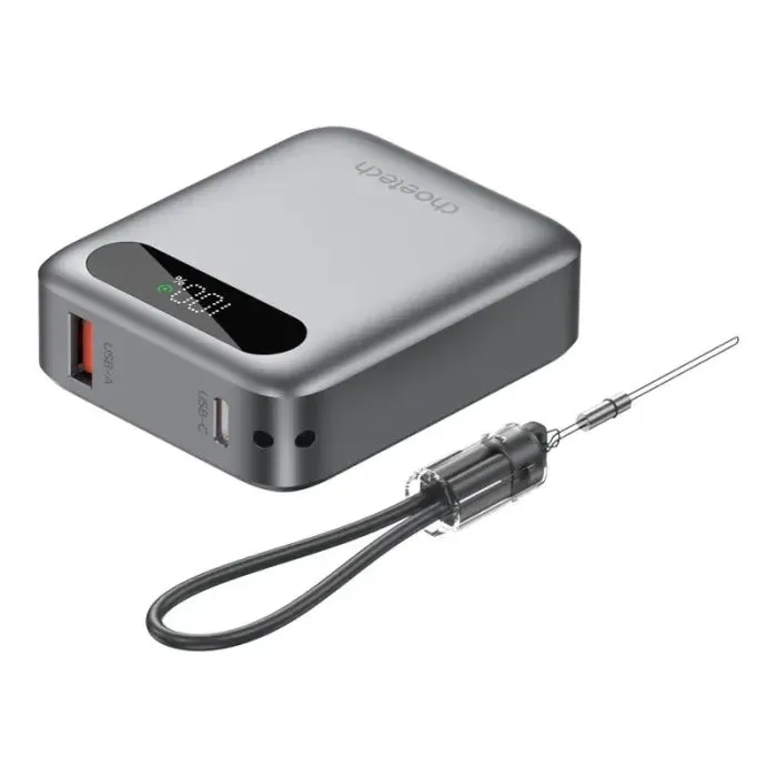 Батарея универсальная Choetech 10000mA, 22.5W, PD, QC, grey (B860-CCGY)