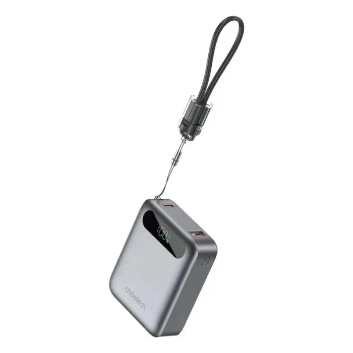 Батарея универсальная Choetech 10000mA, 22.5W, PD, QC, grey (B860-CCGY) изображение 3