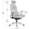 Офісне крісло Mealux S160 Grey (HF-S160 F/G) зображення 2